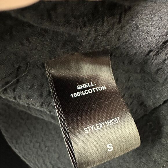 Pomander Place Tuckernuck Kieran Seersucker Blouse Black Size Small - Picture 7 of 9